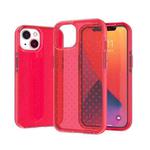 Check Pattern Two-color TPU Protective Case For iPhone 13 Pro(Red)