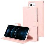 For iPhone 13 Pro GOOSPERY BLUE MOON Crazy Horse Texture Horizontal Flip Leather Case with Holder & Card Slot & Wallet (Rose Gold)