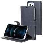 For iPhone 13 Pro Max GOOSPERY BLUE MOON Crazy Horse Texture Horizontal Flip Leather Case with Holder & Card Slot & Wallet (Dark Blue)