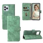 Solid Color Skin Feel Magnetic Buckle Horizontal Flip Calf Texture PU Leather Case with Holder & Card Slots & Wallet For Oukitel C21 Pro(Green)