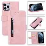 For iPhone 12 / 12 Pro Reverse Buckle Horizontal Flip PU Leather Case with Holder & Card Slot & Wallet(Rose Gold)