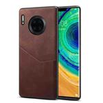 For Huawei Mate 30 Pro Skin Feel PU + TPU Protective Case with Card Slot(Brown)