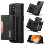 DG.MING M2 Series 3-Fold Multi Card Bag Back Cover Shockproof Case with Wallet & Holder Function For OnePlus 9R(Black)