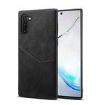 For Samsung Galaxy Note10 Skin Feel PU + TPU Protective Case with Card Slot(Black)