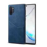 For Samsung Galaxy Note10+ Skin Feel PU + TPU Protective Case with Card Slot(Blue)
