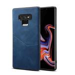 For Samsung Galaxy Note9 Skin Feel PU + TPU Protective Case with Card Slot(Blue)