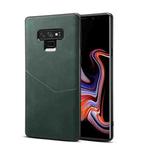 For Samsung Galaxy Note9 Skin Feel PU + TPU Protective Case with Card Slot(Green)