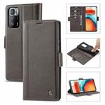 For Xiaomi Redmi Note 10 Pro/Note 10 Pro Max LC.IMEEKE Magnetic Buckle PU + TPU Horizontal Flip Leather Case with Holder & Card Slots & Wallet(Coffee)