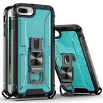 PC + TPU Shockproof Protective Case with Corkscrew Holder For iPhone 8 Plus & 7 Plus(Sky Blue)