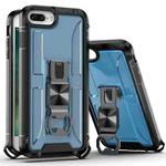 PC + TPU Shockproof Protective Case with Corkscrew Holder For iPhone 8 Plus & 7 Plus(Royal Blue)