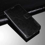 For iPhone 13 mini idewei Crazy Horse Texture Horizontal Flip Leather Case with Holder & Card Slots & Wallet (Black)