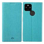 For Google Pixel 5a ViLi DMX Series Shockproof TPU + PU Leather Magnetic Attraction Horizontal Flip Case with Card Slot & Holder(Blue)