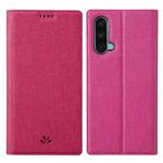 For OnePlus Nord CE 5G ViLi DMX Series Shockproof TPU + PU Leather Magnetic Attraction Horizontal Flip Case with Card Slot & Holder(Rose Red)