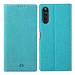 For Sony Xperia 10 III ViLi DMX Series Shockproof TPU + PU Leather Magnetic Attraction Horizontal Flip Case with Card Slot & Holder(Blue)