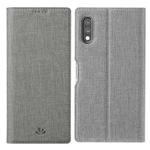 For Sony Xperia Ace II ViLi DMX Series Shockproof TPU + PU Leather Magnetic Attraction Horizontal Flip Case with Card Slot & Holder(Grey)