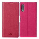 For Sony Xperia Ace II ViLi DMX Series Shockproof TPU + PU Leather Magnetic Attraction Horizontal Flip Case with Card Slot & Holder(Rose Red)