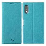 For Sony Xperia Ace II ViLi DMX Series Shockproof TPU + PU Leather Magnetic Attraction Horizontal Flip Case with Card Slot & Holder(Blue)
