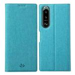 For Sony Xperia 5 III ViLi DMX Series Shockproof TPU + PU Leather Magnetic Attraction Horizontal Flip Case with Card Slot & Holder(Blue)