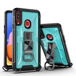 PC + TPU Shockproof Protective Case with Corkscrew Holder For Samsung Galaxy A20s(Sky Blue)