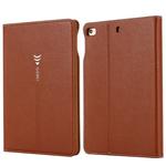 For iPad Mini 2019 & 4 & 3 & 2 & 1 GEBEI PU+TPU Horizontal Flip Protective Case with Holder & Card Slots(Brown)