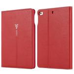 For iPad Mini 2019 & 4 & 3 & 2 & 1 GEBEI PU+TPU Horizontal Flip Protective Case with Holder & Card Slots(Red)