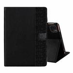 Glitter Powder Stitching Hot-pressed Changing PU Leather Tablet Case with Holder & Card Slots & Sleep / Wake-up Function For iPad 10.9 /Pro 11 2021/2020/2018(Black)