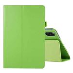 For Honor Tablet V7 Pro Litchi Texture Solid Color Horizontal Flip Leather Case with Holder & Pen Slot(Green)