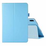 For Honor Tablet V7 Pro Litchi Texture Solid Color Horizontal Flip Leather Case with Holder & Pen Slot(Sky Blue)