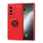 For vivo X70 Pro Metal Ring Holder 360 Degree Rotating TPU Case(Red)
