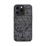 ROCK SPACE Moca Magnetic Protective Case with Bracket For iPhone 13 Pro(Grey)