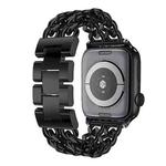 Metal Cowboy Watch Band For Apple Watch Series 8&7 41mm / SE 2&6&SE&5&4 40mm / 3&2&1 38mm(Black)