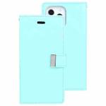 For iPhone 13 GOOSPERY RICH DIARY Crazy Horse Texture Horizontal Flip Leather Case with Holder & Card Slots & Wallet Pro Max(Mint Green)
