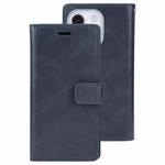 For iPhone 13 GOOSPERY MANSOOR Crazy Horse Texture Horizontal Flip Leather Case with Holder & Card Slots & Wallet(Dark Blue)