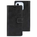 For iPhone 13 Pro GOOSPERY MANSOOR Crazy Horse Texture Horizontal Flip Leather Case with Holder & Card Slots & Wallet (Black)