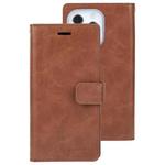 For iPhone 13 Pro GOOSPERY MANSOOR Crazy Horse Texture Horizontal Flip Leather Case with Holder & Card Slots & Wallet (Brown)