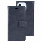 For iPhone 13 Pro GOOSPERY MANSOOR Crazy Horse Texture Horizontal Flip Leather Case with Holder & Card Slots & Wallet (Dark Blue)