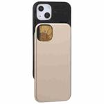 For iPhone 13 mini GOOSPERY SKY SLIDE BUMPER TPU + PC Sliding Back Cover Protective Case with Card Slot (Gold)