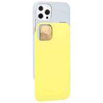 For iPhone 13 Pro GOOSPERY SKY SLIDE BUMPER TPU + PC Sliding Back Cover Protective Case with Card Slot (Yellow)