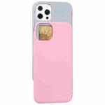 For iPhone 13 Pro Max GOOSPERY SKY SLIDE BUMPER TPU + PC Sliding Back Cover Protective Case with Card Slot (Pink)