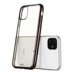 For iPhone 11 GEBEI Plating TPU Shockproof Protective Case(Black)