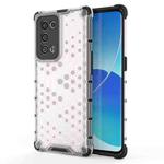 For OPPO Reno6 Pro+ 5G Shockproof Honeycomb PC + TPU Protective Case(White)