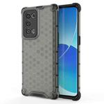 For OPPO Reno6 Pro+ 5G Shockproof Honeycomb PC + TPU Protective Case(Black)