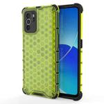 For OPPO Reno6 Z Shockproof Honeycomb PC + TPU Protective Case(Green)