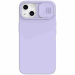For iPhone 13 NILLKIN CamShield MagSafe Magnetic Liquid Silicone + PC Full Coverage Case(Purple)