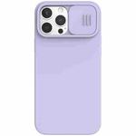 For iPhone 13 Pro Max NILLKIN CamShield MagSafe Magnetic Liquid Silicone + PC Full Coverage Case (Purple)