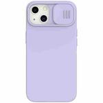 For iPhone 13 NILLKIN CamShield Liquid Silicone + PC Full Coverage Case(Purple)