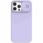 For iPhone 13 Pro Max NILLKIN CamShield Liquid Silicone + PC Full Coverage Case (Purple)