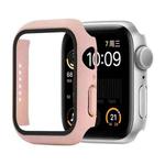 Shockproof PC+Tempered Glass Protective Case with Packed Carton For Apple Watch Series 6 & SE & 5 & 4 44mm(Pink)