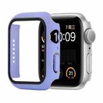 Shockproof PC+Tempered Glass Protective Case with Packed Carton For Apple Watch Series 6 & SE & 5 & 4 44mm(Light Purple)