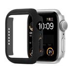 Shockproof PC+Tempered Glass Protective Case with Packed Carton For Apple Watch Series 6 & SE & 5 & 4 44mm(Black)